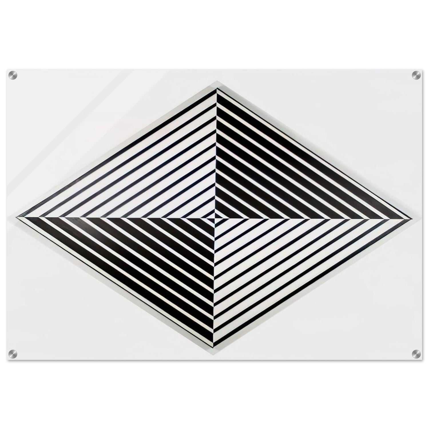 Black and White - 1952 - Carmen Herrera Acrylic Print - 70x100 cm / 28x40″ inches