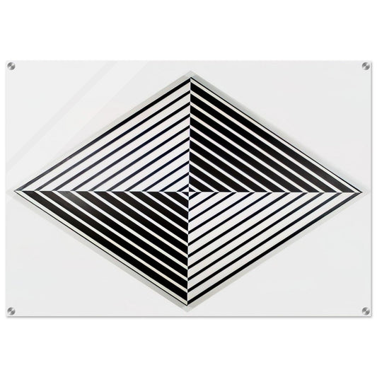 Black and White - 1952 - Carmen Herrera Acrylic Print - 70x100 cm / 28x40″ inches