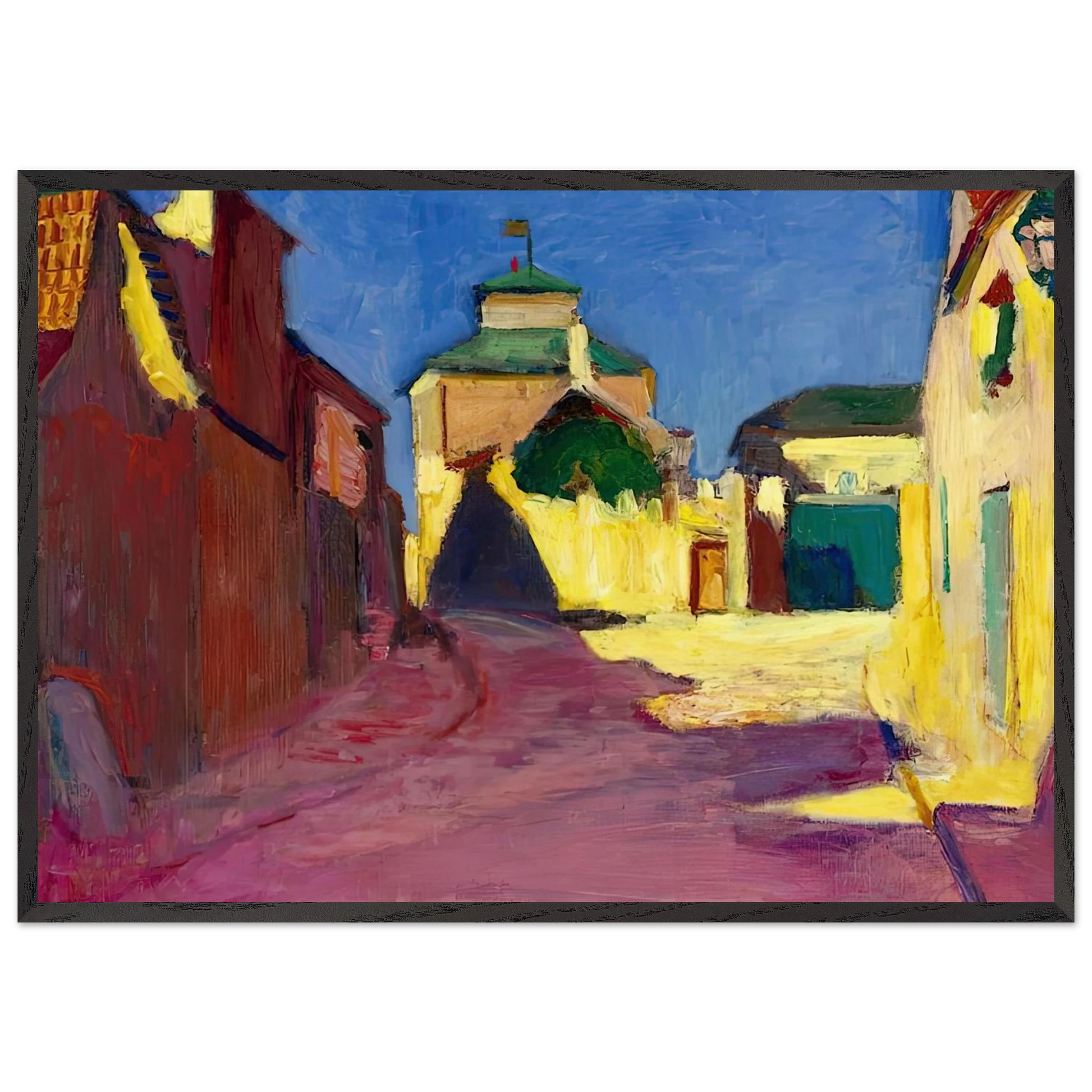 UNE RUE A ARCUEIL 1904 - Henri Matisse Framed Art Print – Black Wooden Frame - Default Title - -Framed Art Print