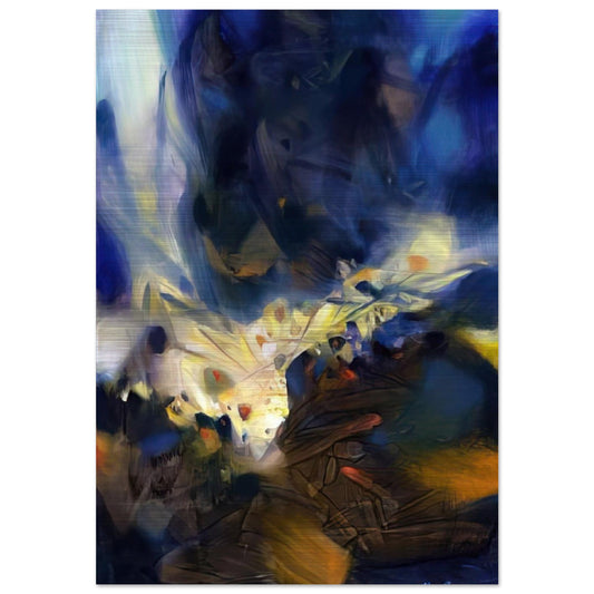 LE SOUFFLE QUI LIBERE LA MATIERE 2006 - Chu teh Chun Brushed Aluminum Print - 70x100 cm / 28x40 inches | Chu teh Chun Aluminum Print | Chu teh Chun Prints