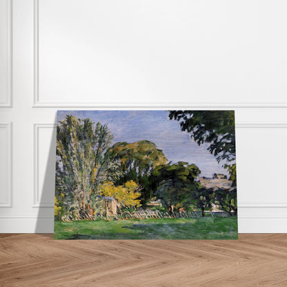 The Trees of Jas de Bouffan - Paul Cézanne Brushed Aluminum Print - 70x100 cm / 28x40 inches | Paul Cézanne Aluminum Print | Paul Cézanne Prints