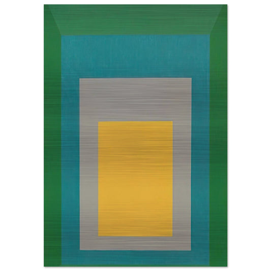 HOMAGE TO THE SQUARE APPARITION 1959 - Josef Albers Brushed Aluminum Print - 70x100 cm / 28x40 inches | Josef Albers Aluminum Print | Josef Albers Prints