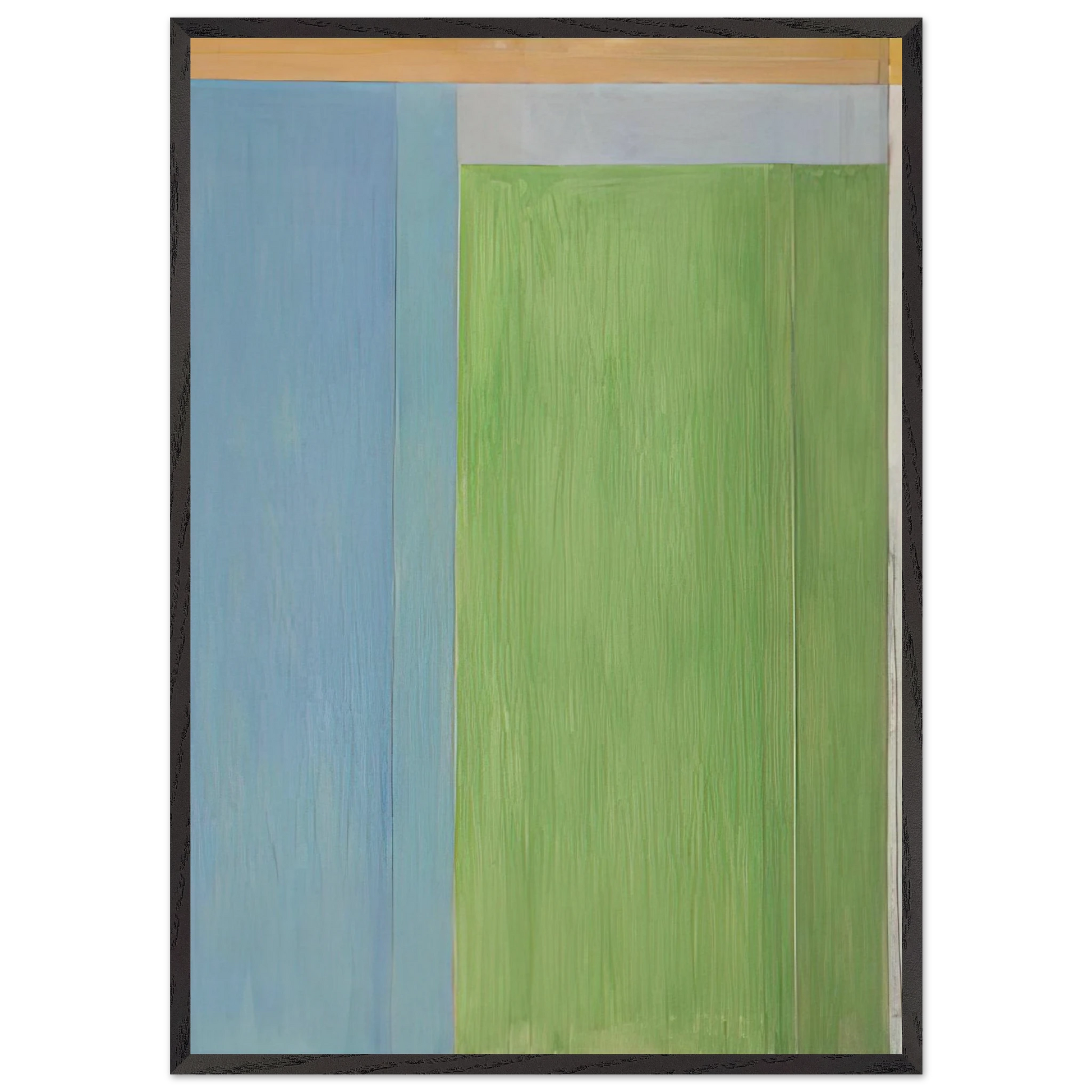 Ocean Park 45 - Richard Diebenkorn Framed Art Print – Black Wooden Frame - Default Title - -Framed Art Print