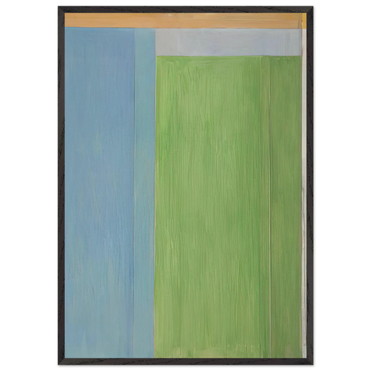Ocean Park 45 - Richard Diebenkorn Framed Art Print – Black Wooden Frame - Default Title - -Framed Art Print