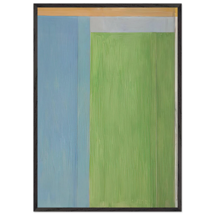 Ocean Park 45 - Richard Diebenkorn 70x100 cm / 28x40 inches Framed Art Print – Black Wooden Frame
