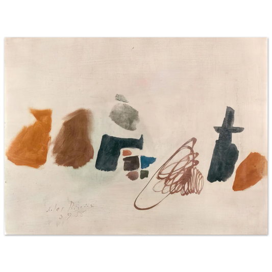 Julius Bissier - 3.9.56 II - 1956 Fine Art Poster - Default Title