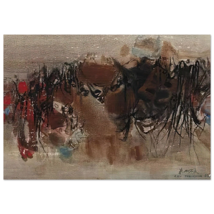 UNTITLED 1964 1 - Chu teh Chun Brushed Aluminum Print - 70x100 cm / 28x40 inches | Chu teh Chun Aluminum Print | Chu teh Chun Prints