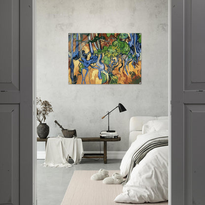 Tree roots - Vincent van Gogh Acrylic Print - 70x100 cm / 28x40″ inches