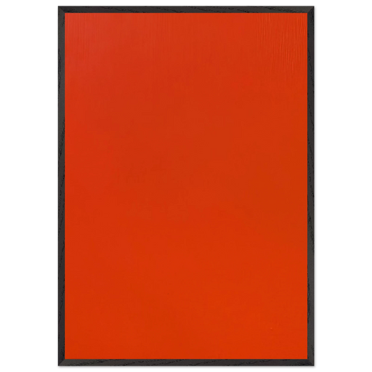 Vermilion - Marcia Hafif Framed Art Print – Black Wooden Frame - Default Title - -Framed Art Print