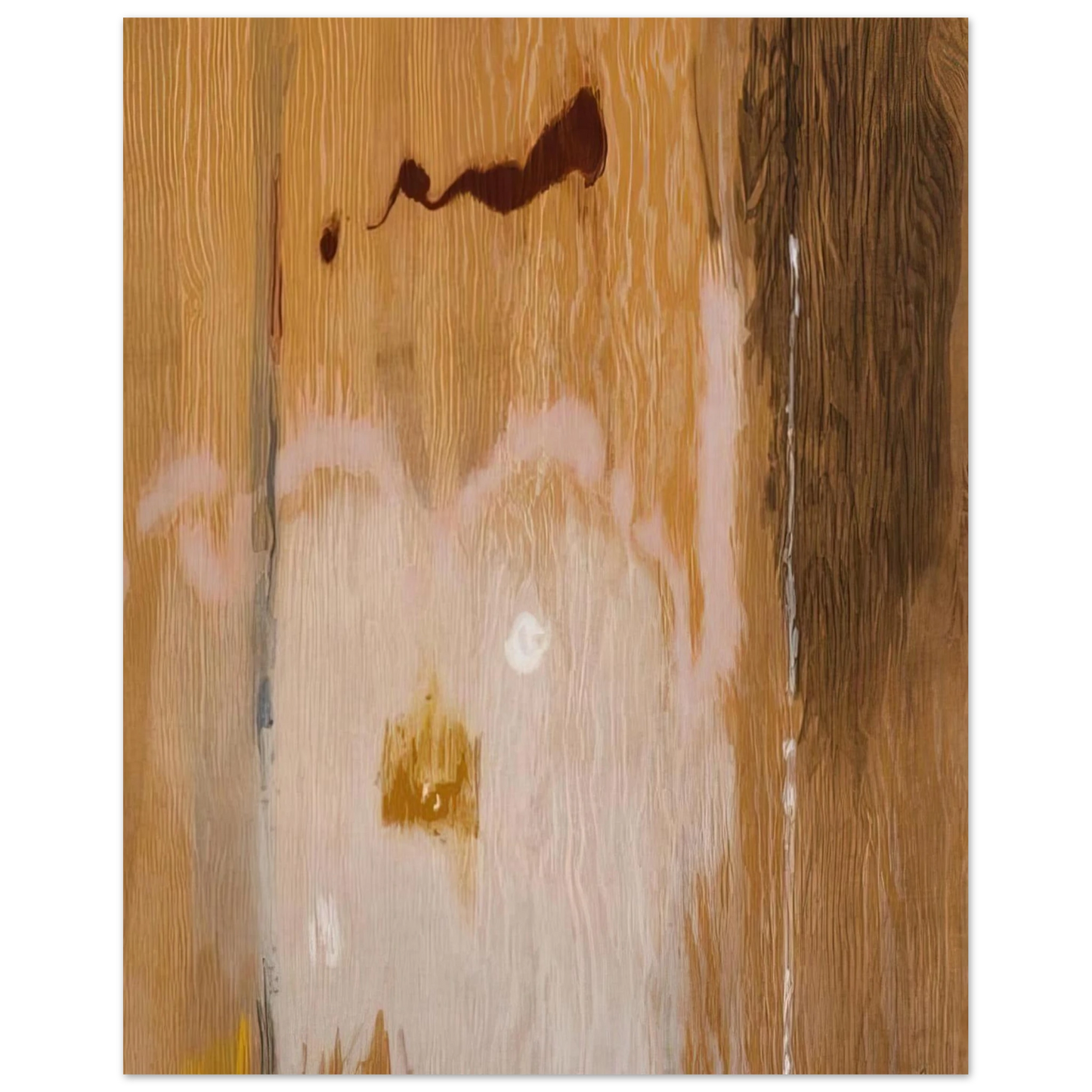 Helen Frankenthaler - Tales of Genji VI - 1998 Wall art - 70x100 cm / 28x40 inches - Premium Wooden Framed Poster With Fine Art Paper - White frame