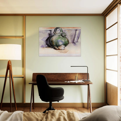 The Green Pitcher - Paul Cézanne Brushed Aluminum Print - 70x100 cm / 28x40 inches | Paul Cézanne Aluminum Print | Paul Cézanne Prints