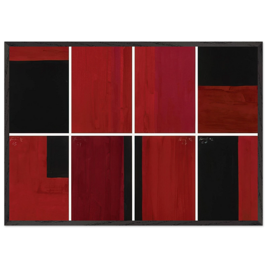 Untitled in 8 Parts - 1992 - Gunther Forg Framed Art Print – Black Wooden Frame - Default Title - -Framed Art Print