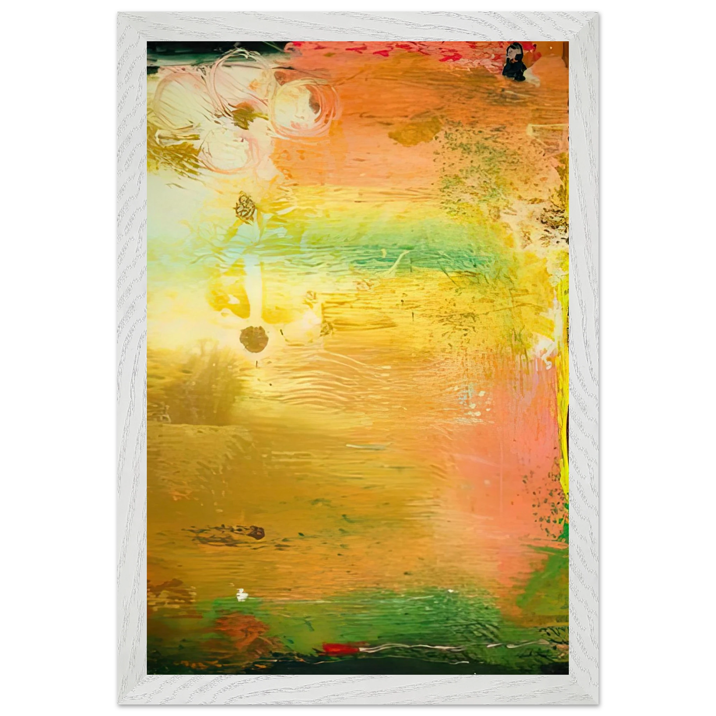 Helen Frankenthaler - Fantasy Garden, 1992- Wall Art - 30x40 cm / 12x16 inches - Premium Wooden Framed Poster With Fine Art Paper - White frame