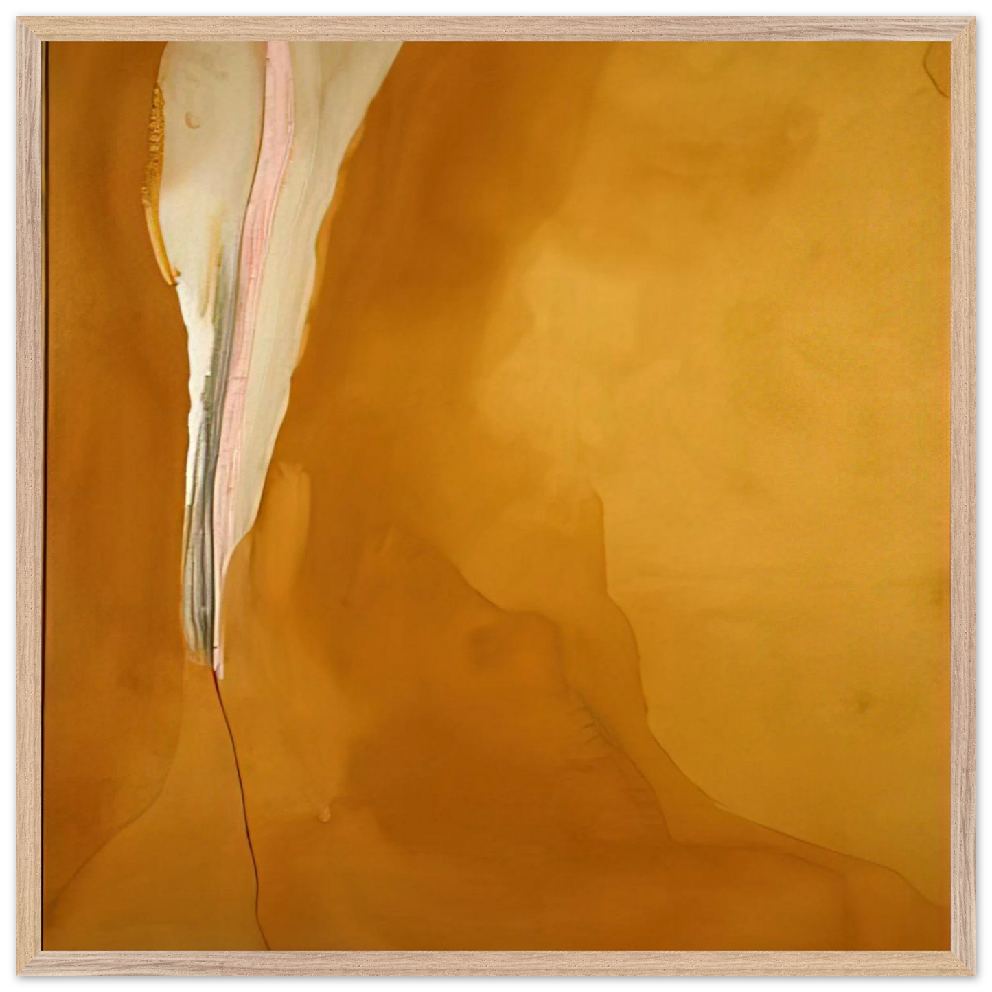 Helen Frankenthaler - Coral Wedge - 1972 Wall art - 45x60 cm / 18x24 inches - Premium Wooden Framed Poster With Fine Art Paper - Wood frame