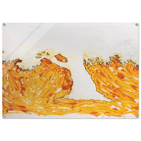 L'arbre en automne - Art Informel - Mario Schifano Acrylic Print - 70x100 cm / 28x40″ inches