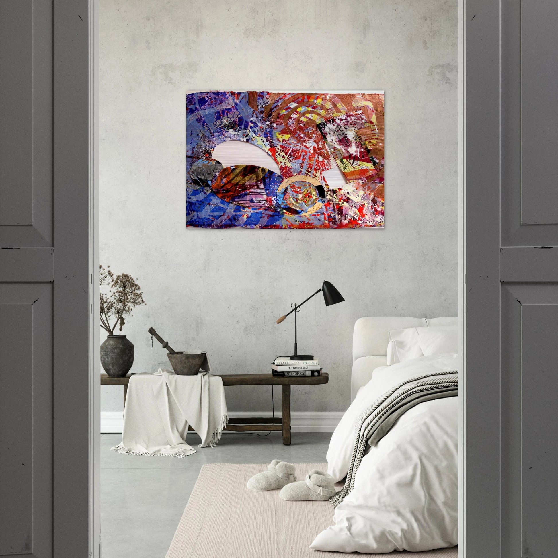Manet I - Sam Gilliam Brushed Aluminum Print - 70x100 cm / 28x40 inches | Sam Gilliam Aluminum Print | Sam Gilliam Prints