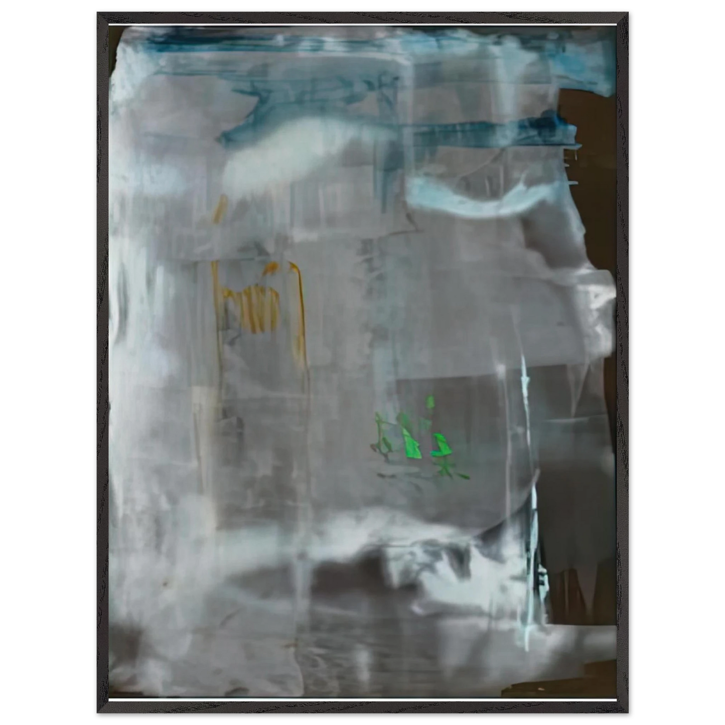 Helen Frankenthaler - Portrait of a Lady in White, 1979- Wall Art - 30x40 cm / 12x16 inches - Premium Wooden Framed Poster With Fine Art Paper - Black frame