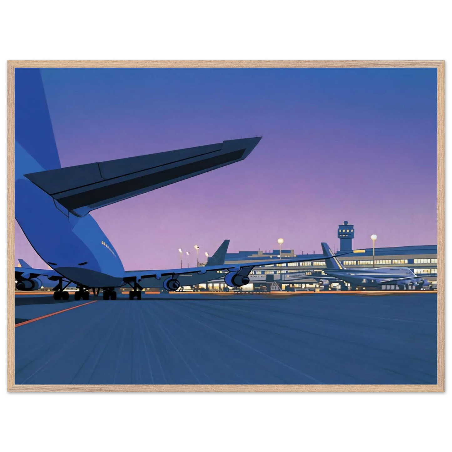 Hiroshi Nagai - Taxiway Wall Art - 30x40 cm / 12x16 inches - Fine Art Poster - -