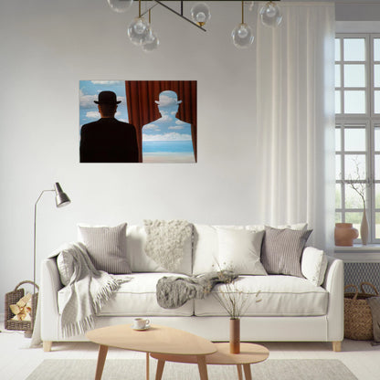 DECALCOMANIA 1966 - Rene Magritte Brushed Aluminum Print - 70x100 cm / 28x40 inches | Rene Magritte Aluminum Print | Rene Magritte Prints