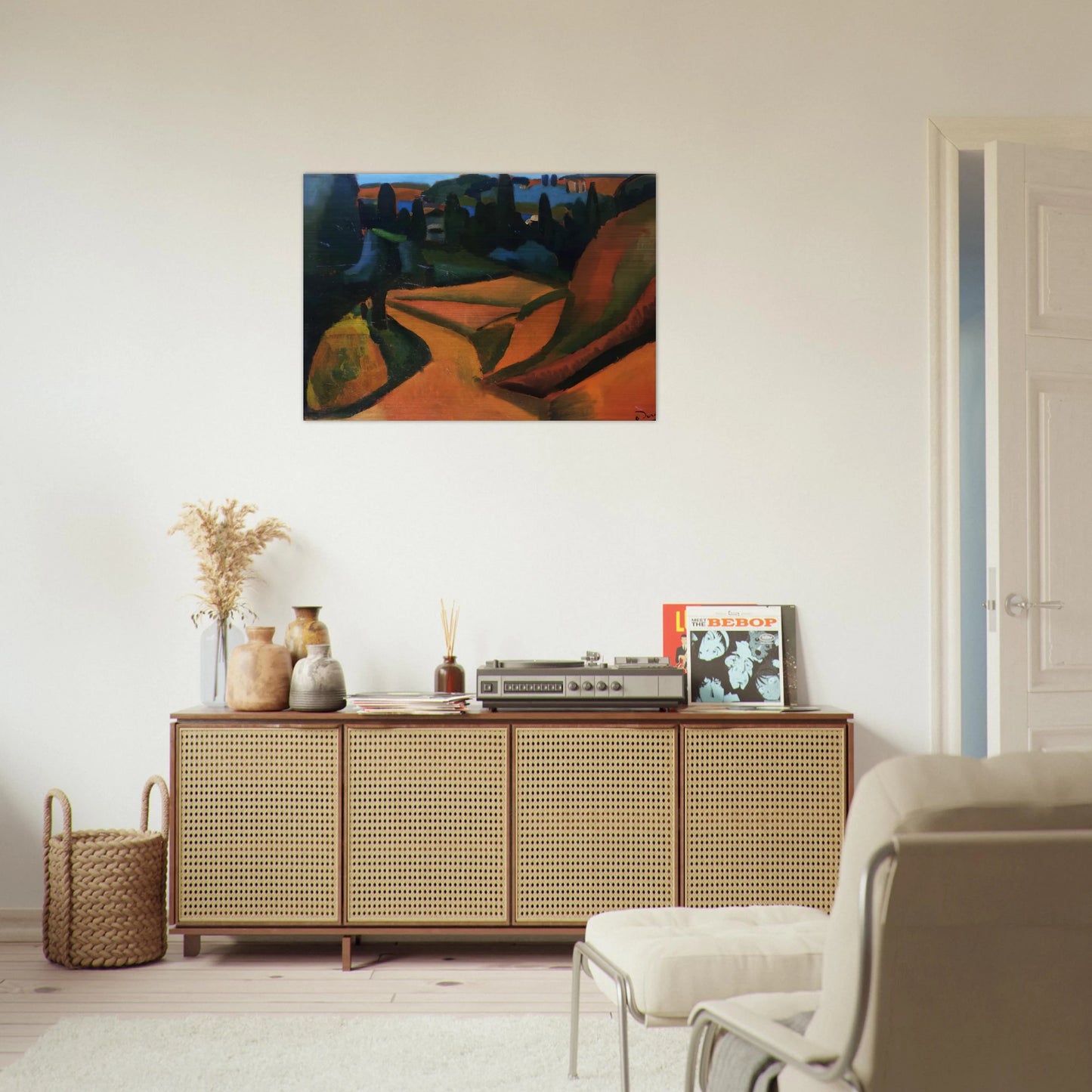 LANDSCAPE NEAR MARTIGUES 1908 - Andre Derain Brushed Aluminum Print - 70x100 cm / 28x40 inches | Andre Derain Aluminum Print | Andre Derain Prints