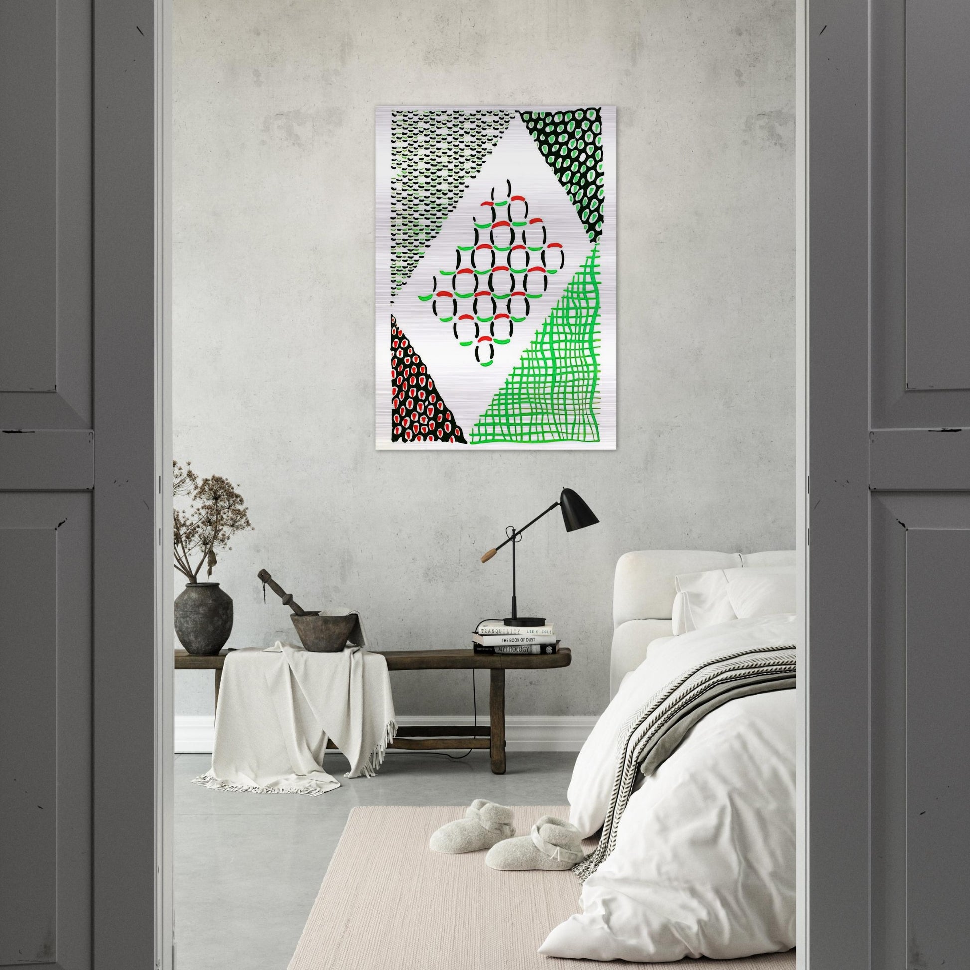 COMPOSITION 19 - Sonia Delaunay Brushed Aluminum Print - 70x100 cm / 28x40 inches | Sonia Delaunay Aluminum Print | Sonia Delaunay Prints
