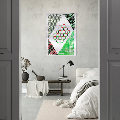 COMPOSITION 19 - Sonia Delaunay Brushed Aluminum Print - 70x100 cm / 28x40 inches | Sonia Delaunay Aluminum Print | Sonia Delaunay Prints