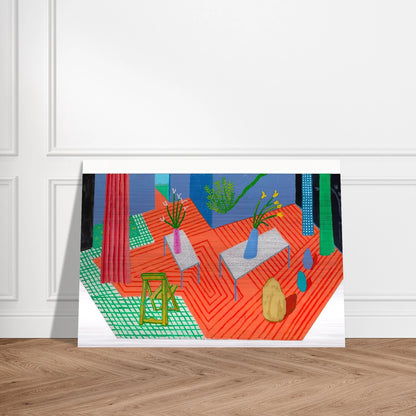 David Hockney - David Hockney Brushed Aluminum Print - 70x100 cm / 28x40 inches | David Hockney Aluminum Print | David Hockney Prints