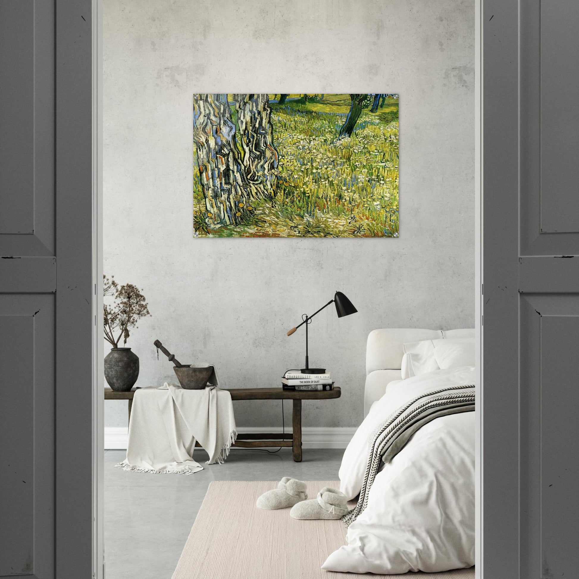 Tree Trunks in the Grass - Vincent van Gogh Acrylic Print - 70x100 cm / 28x40″ inches