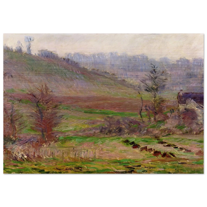 Valley of Falaise - claude monet Brushed Aluminum Print - 70x100 cm / 28x40 inches | claude monet Aluminum Print | claude monet Prints