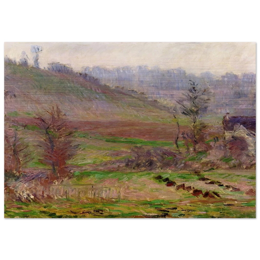 Valley of Falaise - claude monet Brushed Aluminum Print - 70x100 cm / 28x40 inches | claude monet Aluminum Print | claude monet Prints