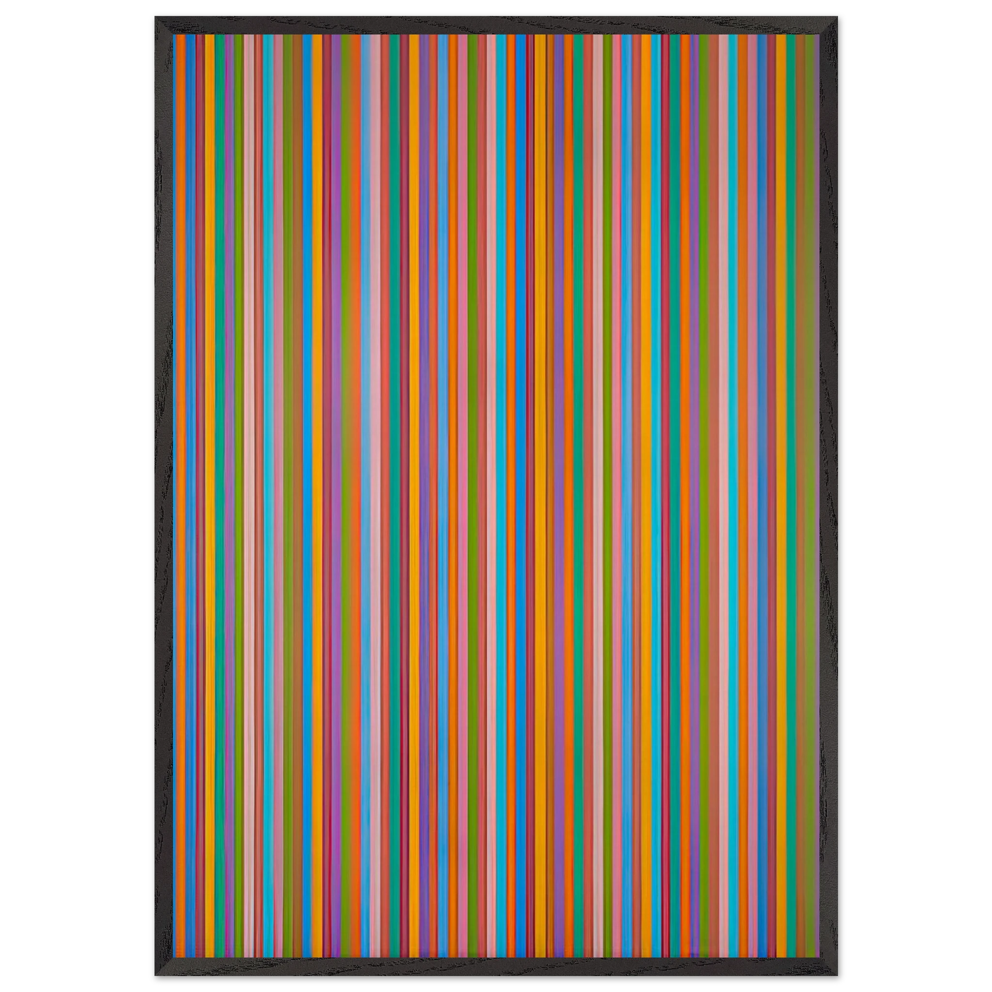 ECCLESIA 1985 - Bridget Riley Framed Art Print – Black Wooden Frame - Default Title - -Framed Art Print