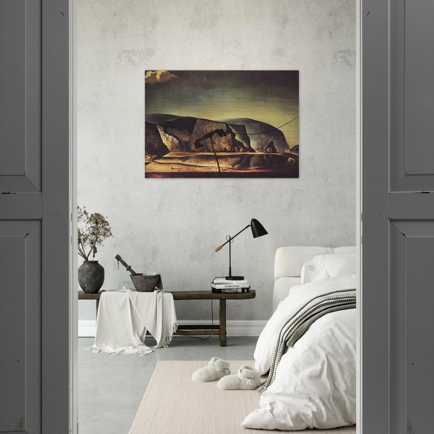 MOUNTAIN LAKE - Salvador Dali Brushed Aluminum Print - 70x100 cm / 28x40 inches | Salvador Dali Aluminum Print | Salvador Dali Prints