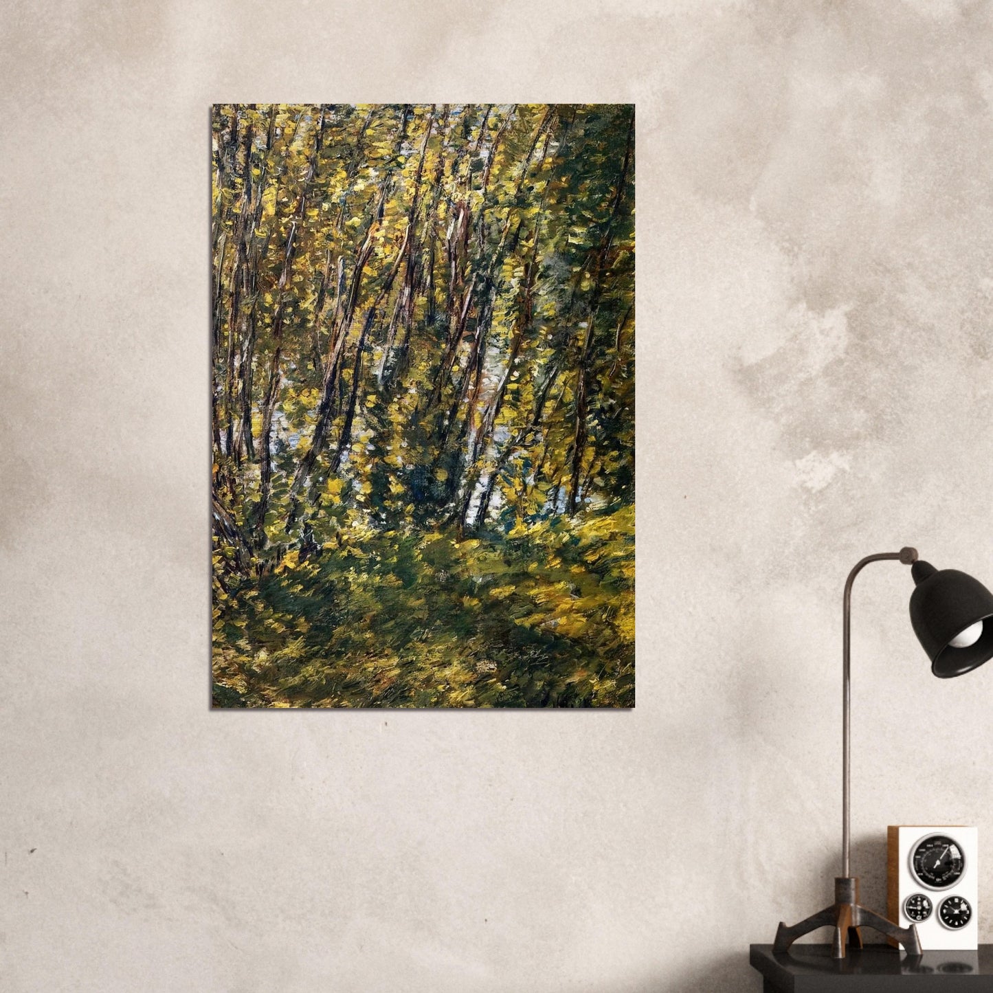 Nude in Sunlilt Wood - Childe Hassam Brushed Aluminum Print - 70x100 cm / 28x40 inches | Childe Hassam Aluminum Print | Childe Hassam Prints