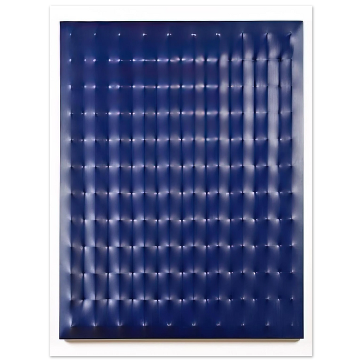 Enrico Castellani - Superficie Blu - 1979  75x100 cm / 30x40inches Fine Art Poster