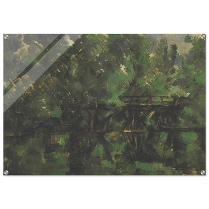 Bridge over the pond - Paul Cézanne Acrylic Print - 70x100 cm / 28x40″ inches | Paul Cézanne Wall Art | Paul Cézanne Prints