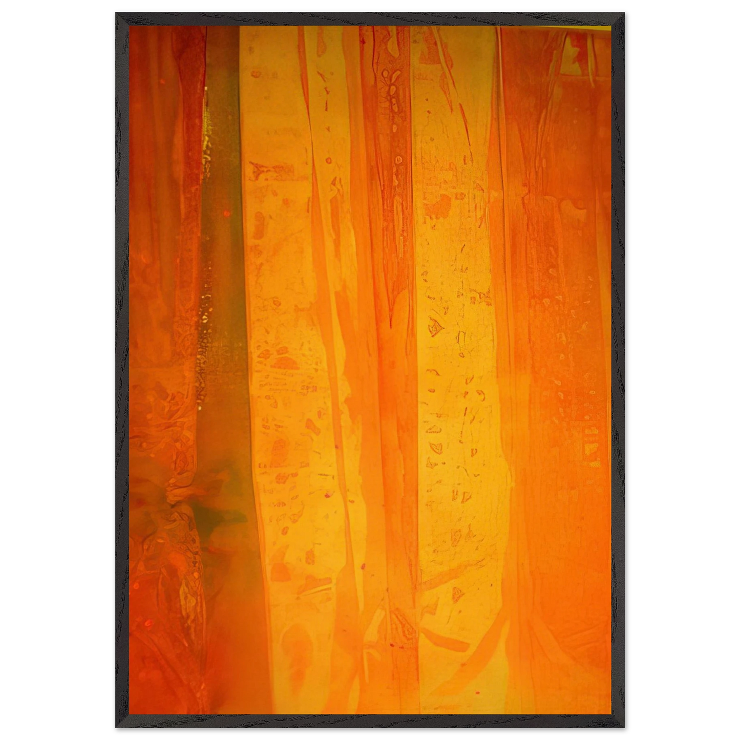 Pink Flutter - Sam Gilliam Framed Art Print – Black Wooden Frame - Default Title - -Framed Art Print