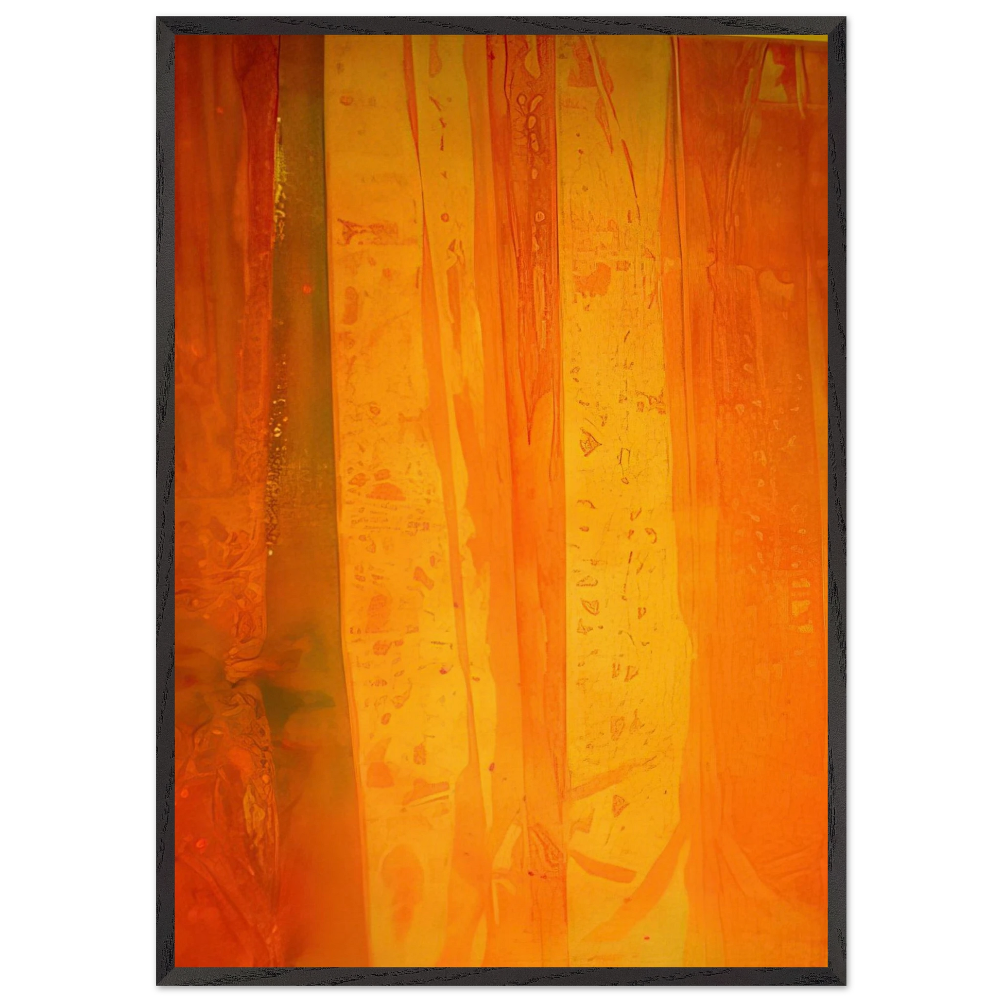 Pink Flutter - Sam Gilliam Framed Art Print – Black Wooden Frame - Default Title - -Framed Art Print