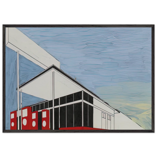 STANDARD STUDY 3 1963 - Edward Ruscha Framed Art Print – Black Wooden Frame - Default Title - -Framed Art Print