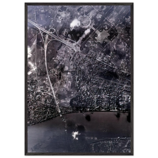 14 FEB 45 2002 - Gerhard Richter Framed Art Print – Black Wooden Frame - Default Title - -Framed Art Print