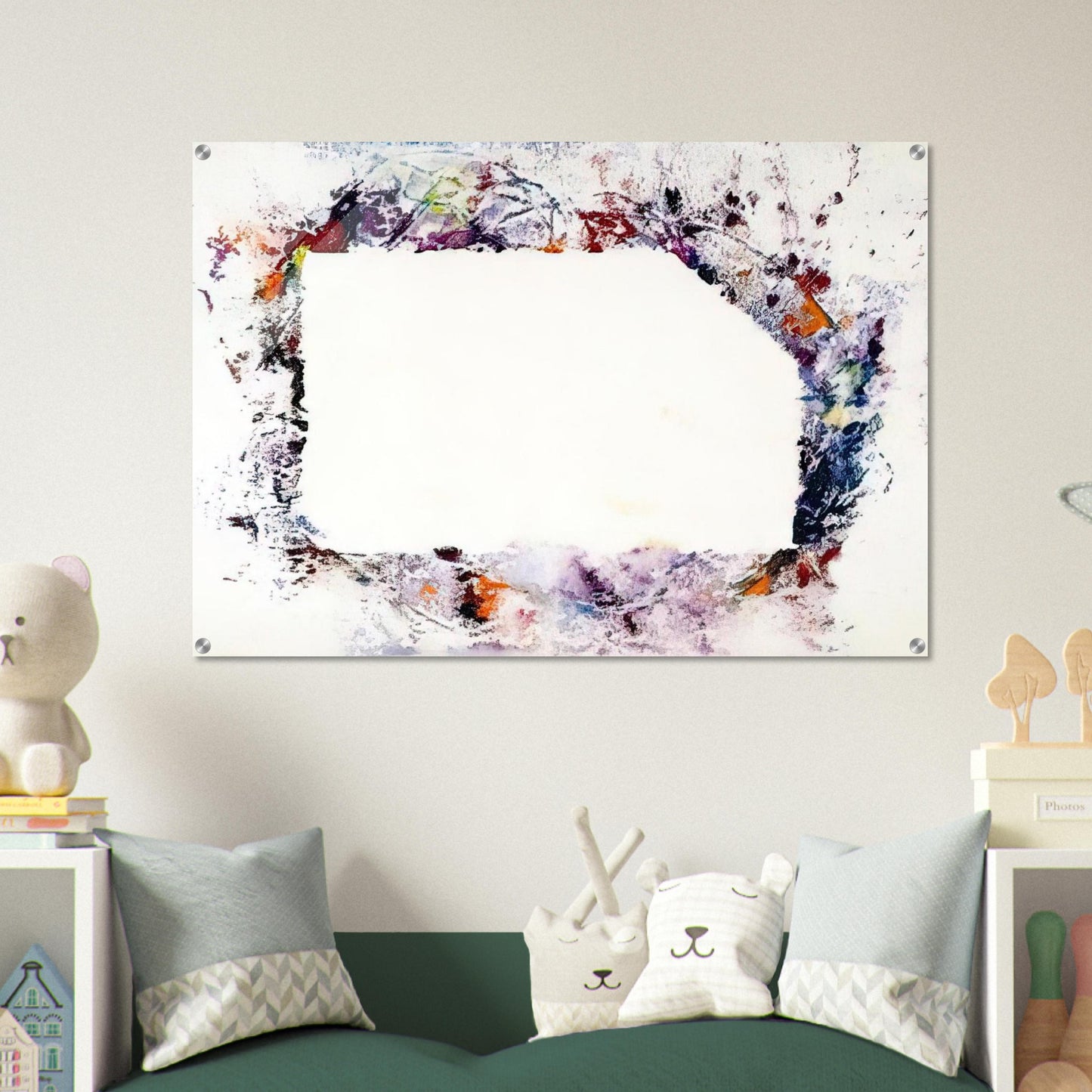 Untitled  SF218S  - Sam Francis Acrylic Print - 70x100 cm / 28x40″ inches | Sam Francis Wall Art | Sam Francis Prints