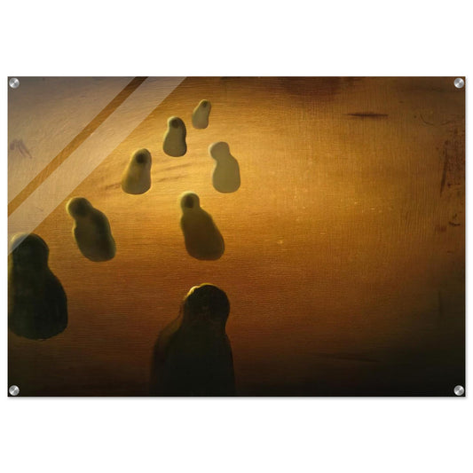 STUDY FOR DEOXYRIBONUCLEIC ACID ARABS - Salvador Dali Acrylic Print - 70x100 cm / 28x40″ inches