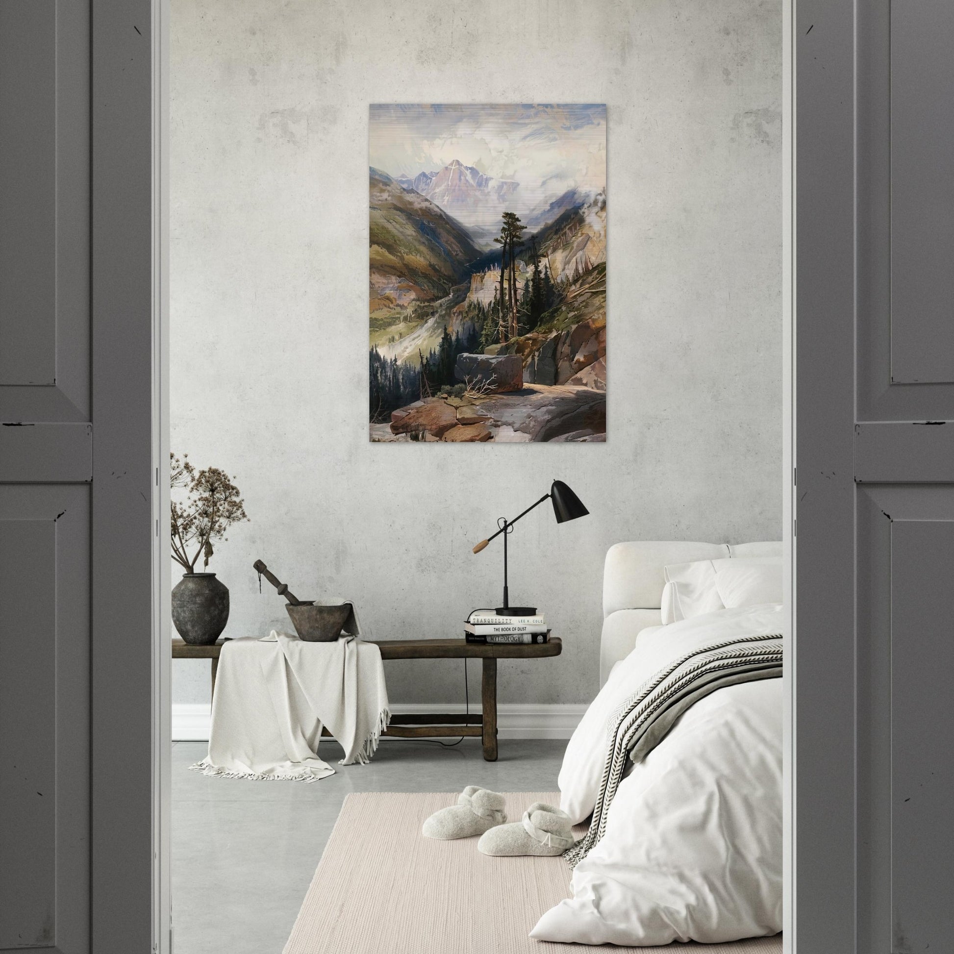 The Mountain of the Holy Cross Colorado - Thomas Moran Brushed Aluminum Print - 70x100 cm / 28x40 inches | Thomas Moran Aluminum Print | Thomas Moran Prints