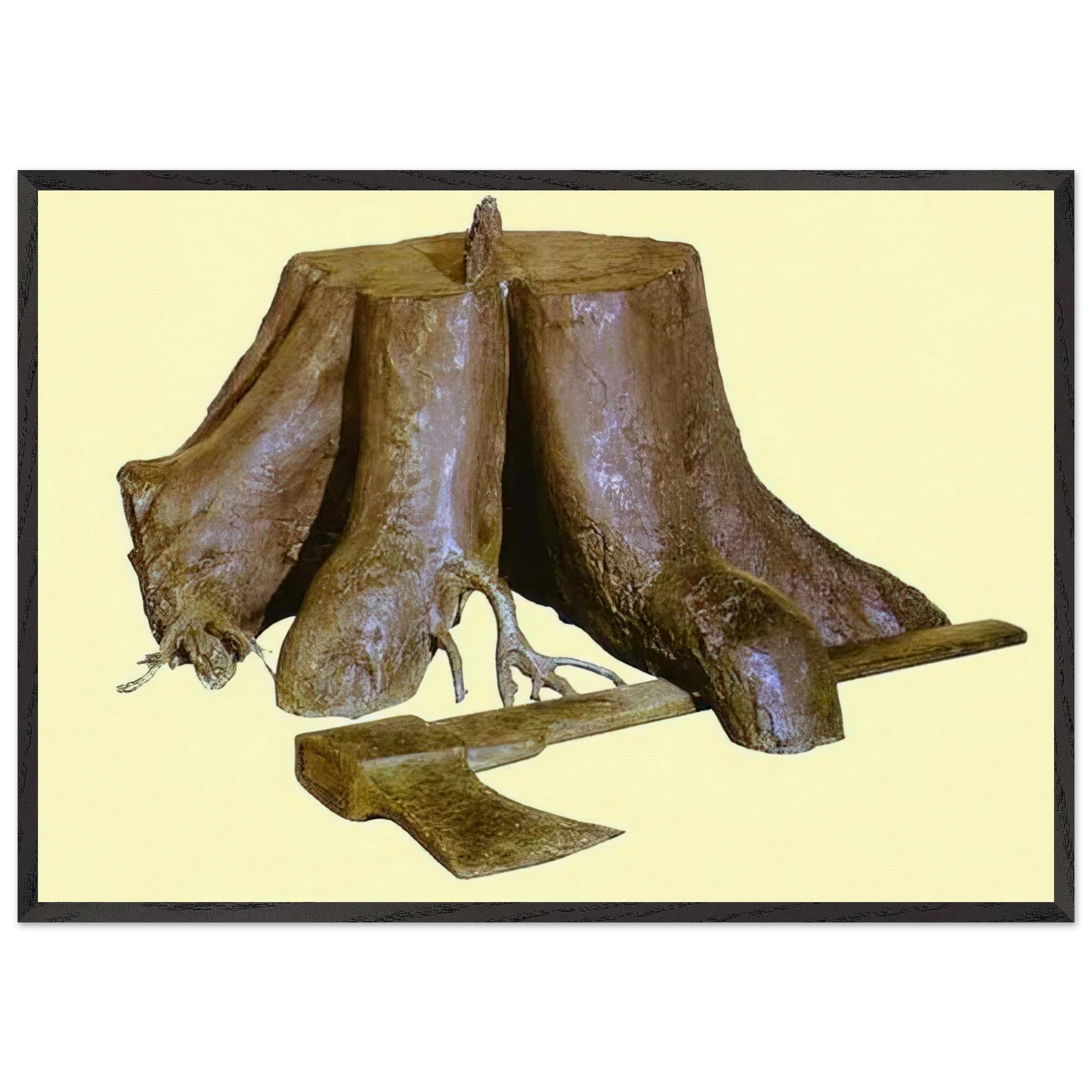 THE LABOURS OF ALEXANDER 1967 - Rene Magritte Framed Art Print – Black Wooden Frame - Default Title - -Framed Art Print