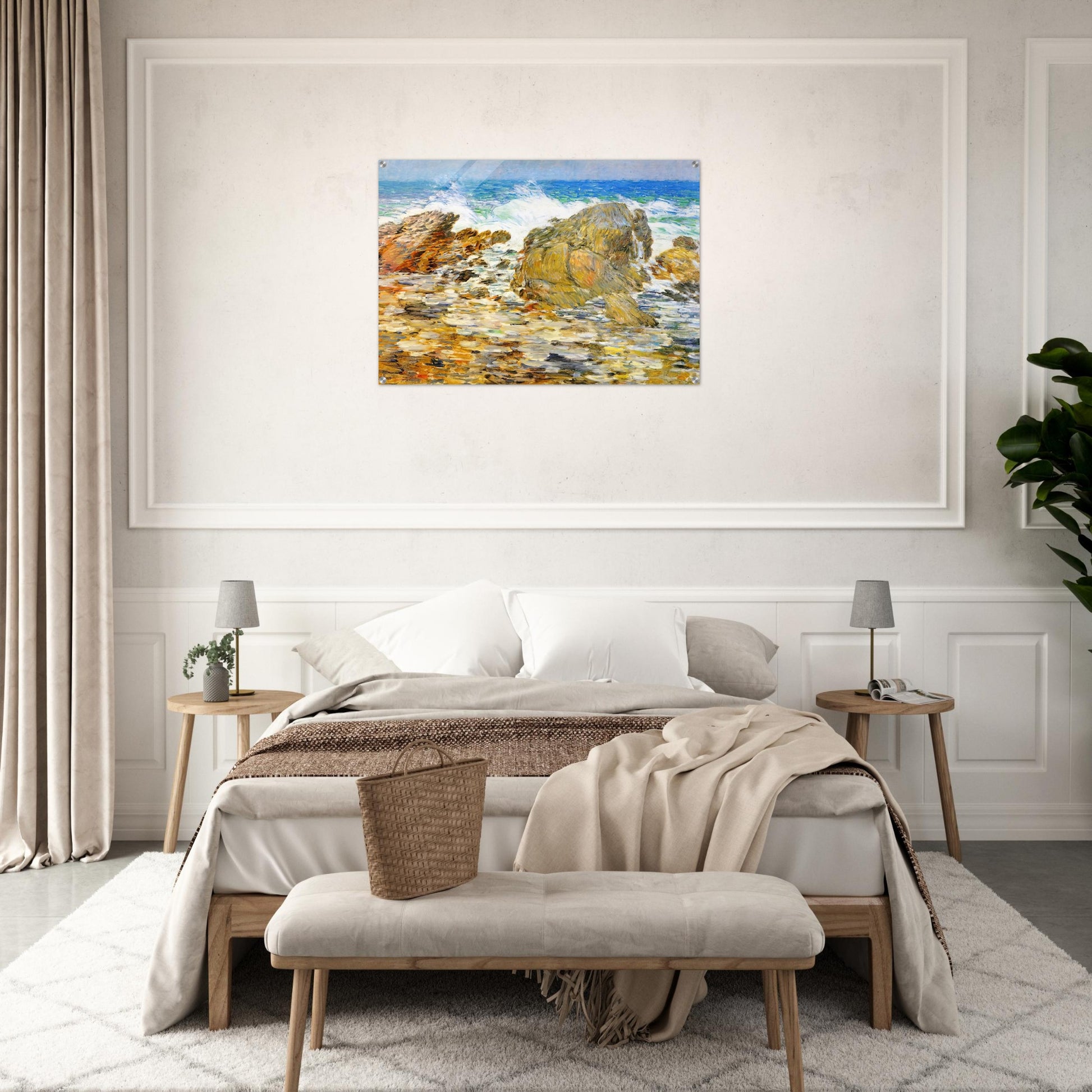 Surf, Appledore - Childe Hassam Acrylic Print - 70x100 cm / 28x40″ inches