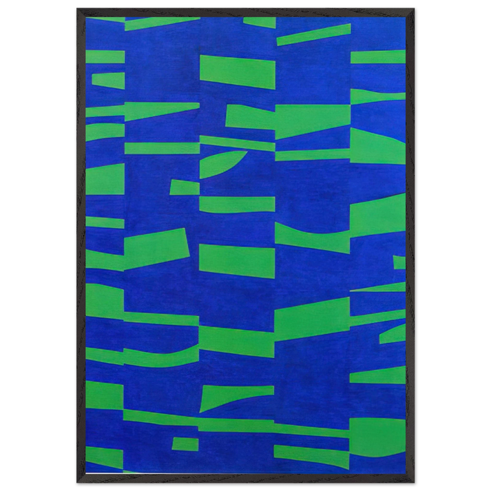 The Meschers - Ellsworth Kelly 70x100 cm / 28x40 inches Framed Art Print – Black Wooden Frame