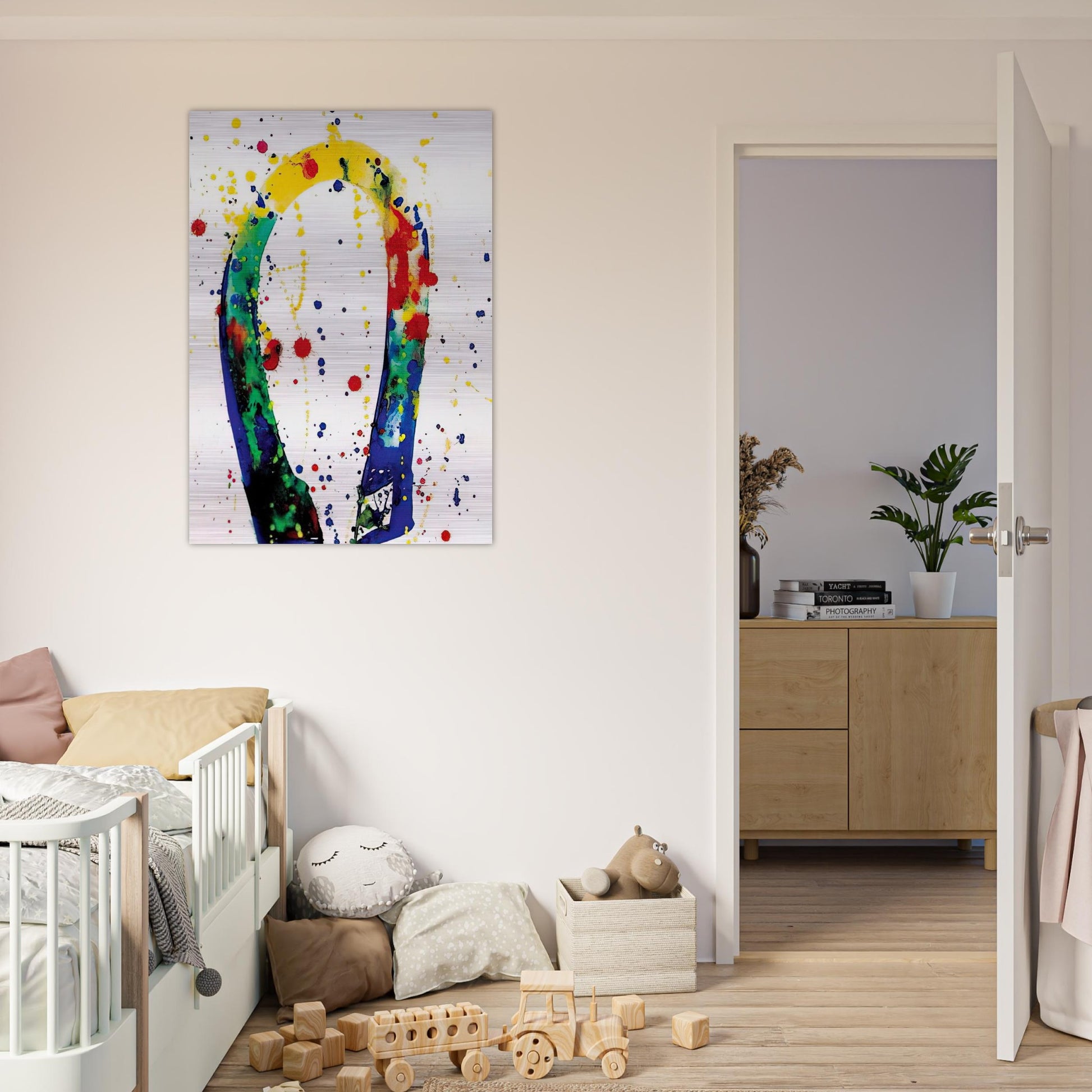 Sculpture Drawing Toyko  SF65-018  - Sam Francis Brushed Aluminum Print - 70x100 cm / 28x40 inches | Sam Francis Aluminum Print | Sam Francis Prints