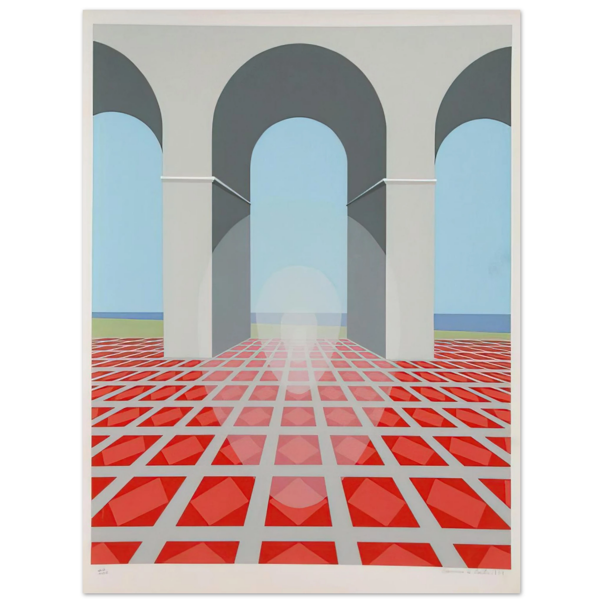 Clarence Holbrook Carter - Arches - 1979 Fine Art Poster - Default Title