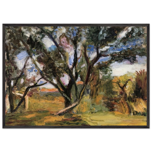 THE OLIVE TREE - Henri Matisse 70x100 cm / 28x40 inches Framed Art Print – Black Wooden Frame