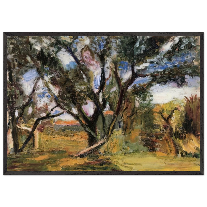 THE OLIVE TREE - Henri Matisse 70x100 cm / 28x40 inches Framed Art Print – Black Wooden Frame