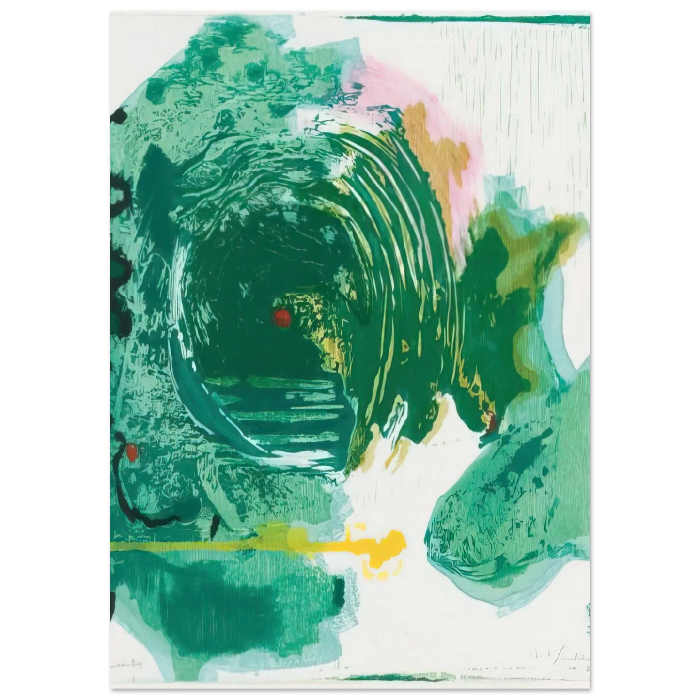 Helen Frankenthaler - Radius - 1993 Wall art - 13x18 cm / 5x7 inches - Fine Art Poster - -